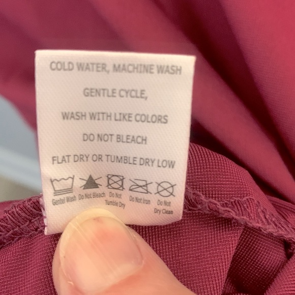 Lily by Firmiana Size S Plum Cross over Blouse - Picture 5 of 6